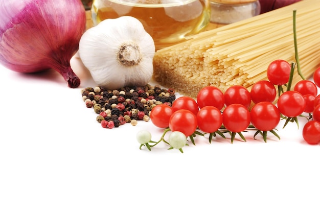 Fresh ingredients on a kitchen counter